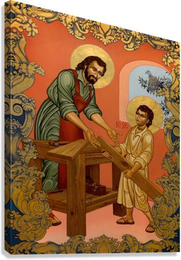 Canvas Print - St. Joseph and Christ Child by L. Williams