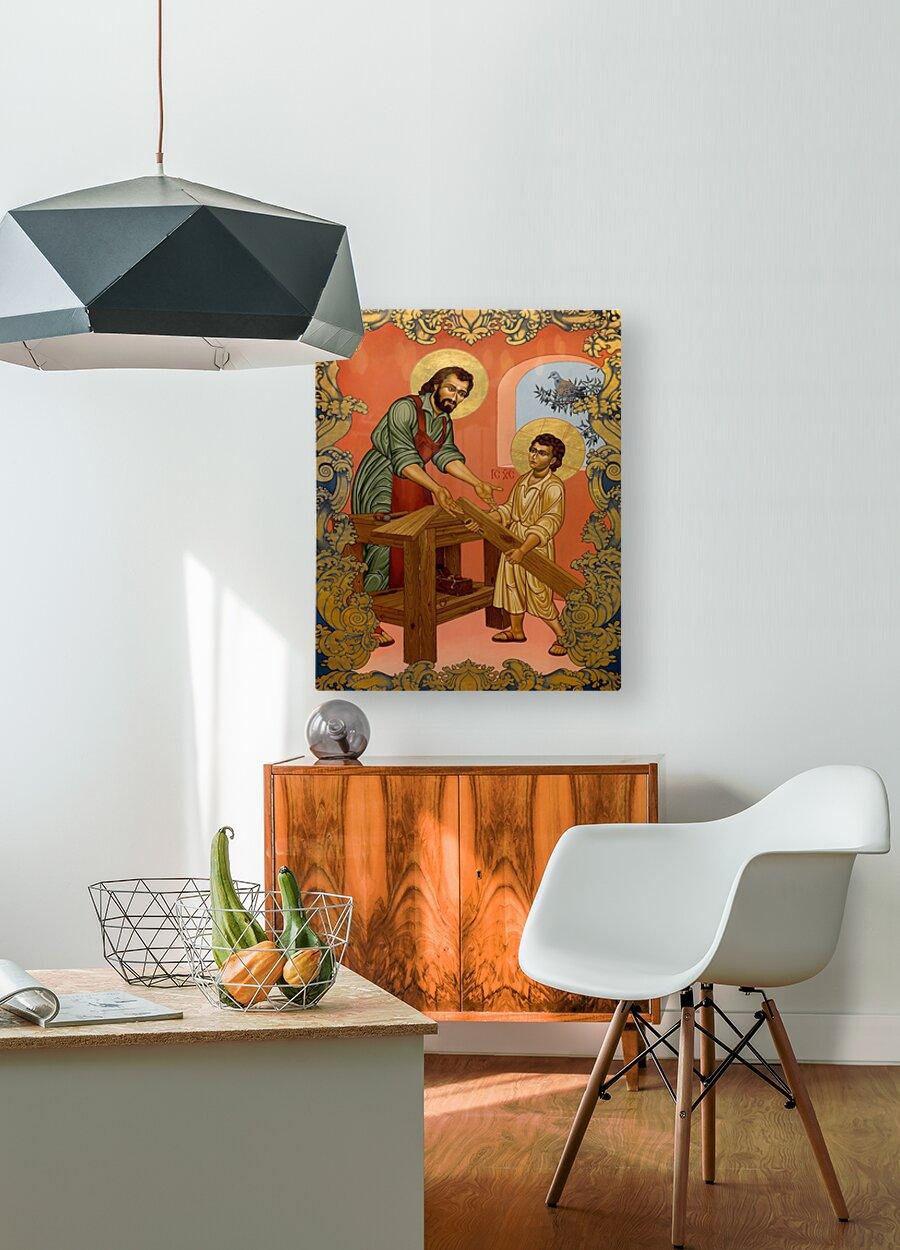 Metal Print - St. Joseph and Christ Child by Louis Williams, OFS - Trinity Stores
