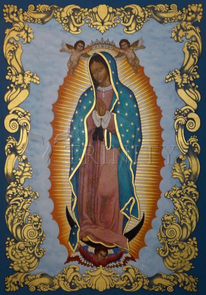Wall Frame Gold, Matted - Our Lady of Guadalupe by Lewis Williams, OFS - Trinity Stores