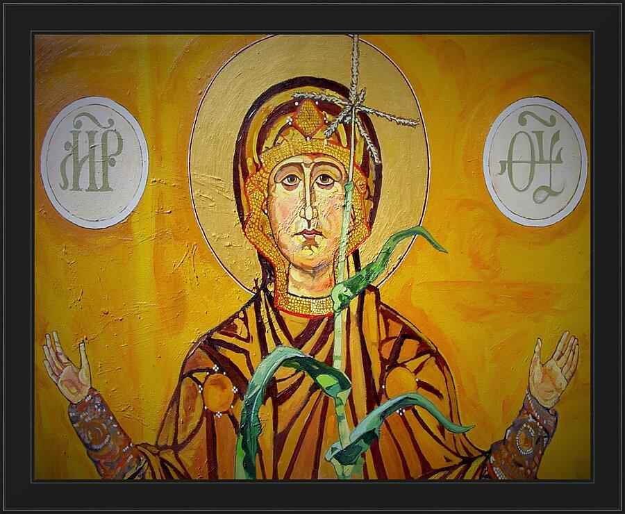 Wall Frame Black - Our Lady of the Harvest by Lewis Williams, OFS - Trinity Stores