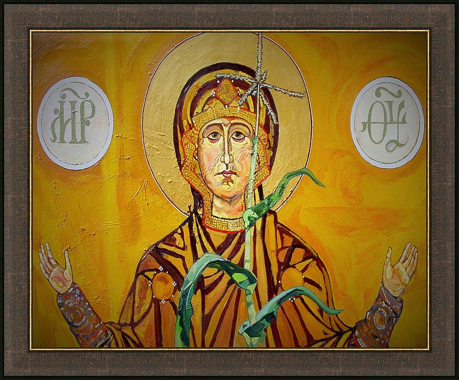 Wall Frame Espresso - Our Lady of the Harvest by Lewis Williams, OFS - Trinity Stores
