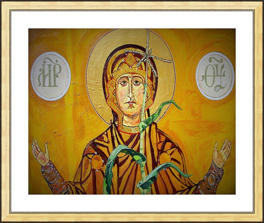 Wall Frame Gold, Matted - Our Lady of the Harvest by Lewis Williams, OFS - Trinity Stores