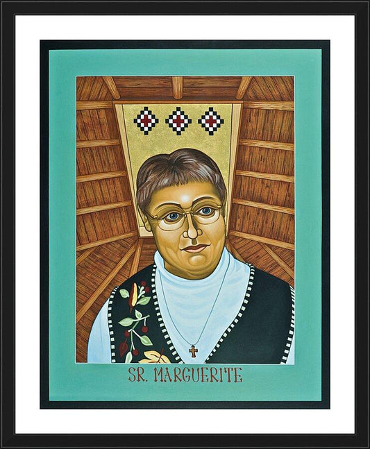 Wall Frame Black, Matted - Sr. Marguerite Bartz by Lewis Williams, OFS - Trinity Stores