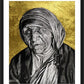 Wall Frame Black, Matted - St. Teresa of Calcutta: Gift of Silence by Lewis Williams, OFS - Trinity Stores