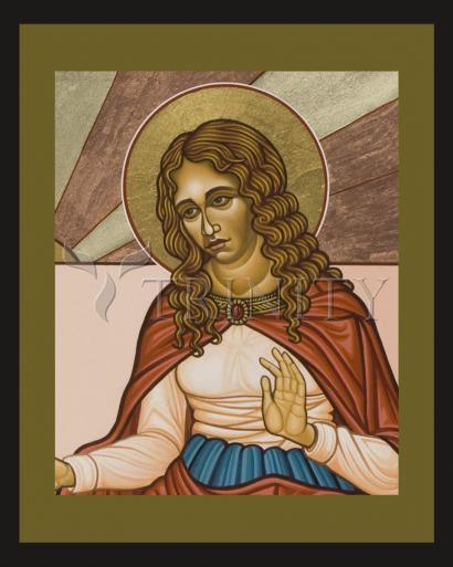 Wall Frame Espresso, Matted - St. Mary Magdalene by Lewis Williams, OFS - Trinity Stores