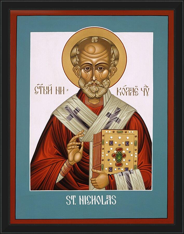 Wall Frame Black - St. Nicholas by Lewis Williams, OFS - Trinity Stores