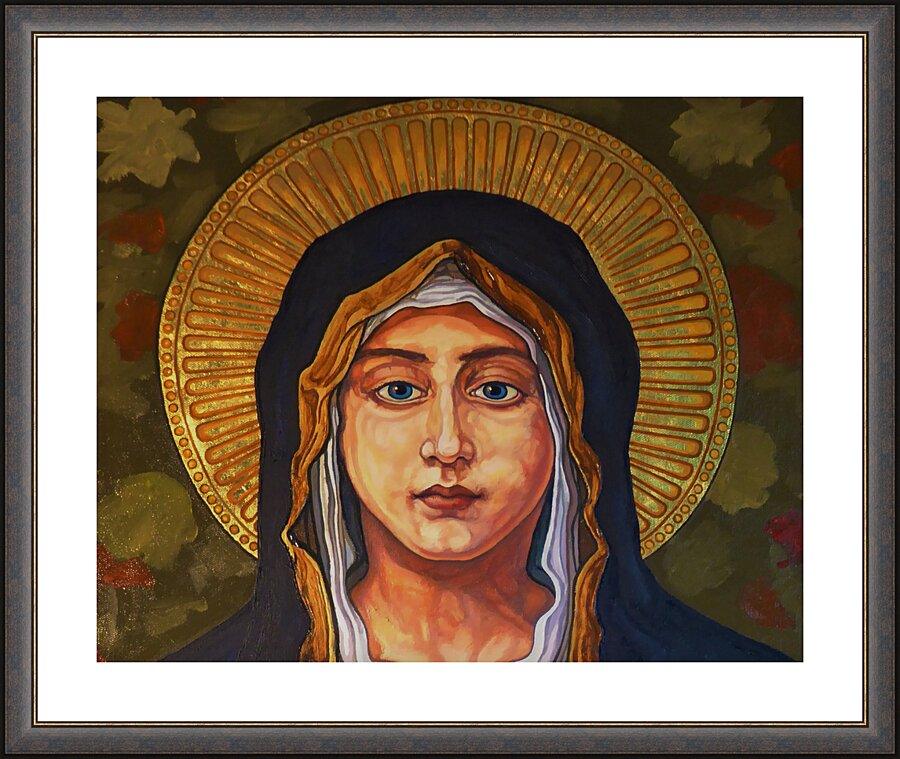Wall Frame Espresso, Matted - Annunciation by Lewis Williams, OFS - Trinity Stores