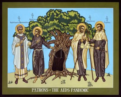 Canvas Print - Patrons of the AIDS Pandemic by Louis Williams, OFS - Trinity Stores