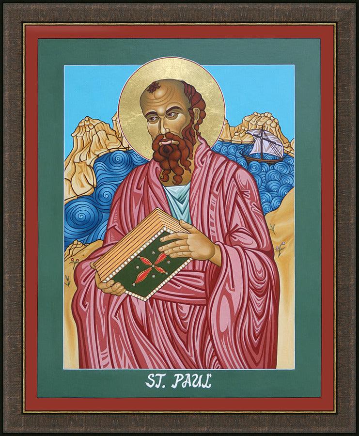 Wall Frame Espresso - St. Paul of the Shipwreck by Lewis Williams, OFS - Trinity Stores