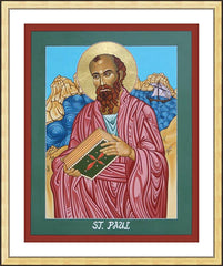 Wall Frame Gold - St. Paul of the Shipwreck by L. Williams