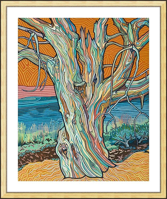 Wall Frame Gold, Matted - Psalm 1:3 by Lewis Williams, OFS - Trinity Stores