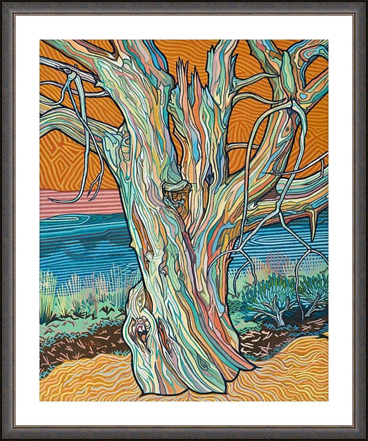 Wall Frame Espresso, Matted - Psalm 1:3 by Lewis Williams, OFS - Trinity Stores