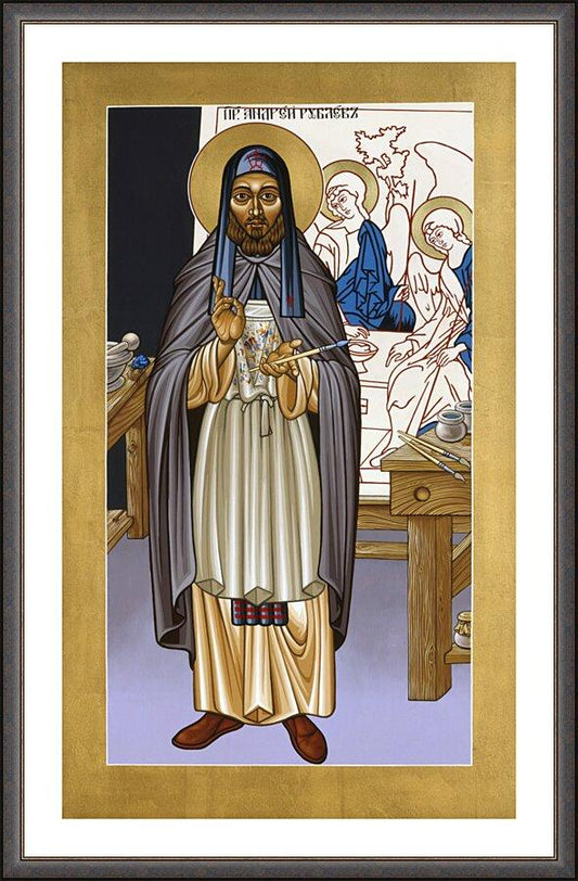 Wall Frame Espresso, Matted - St. Andrei Rublev by Lewis Williams, OFS - Trinity Stores