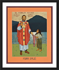 Wall Frame Black - Bl. Stanley Rother by L. Williams