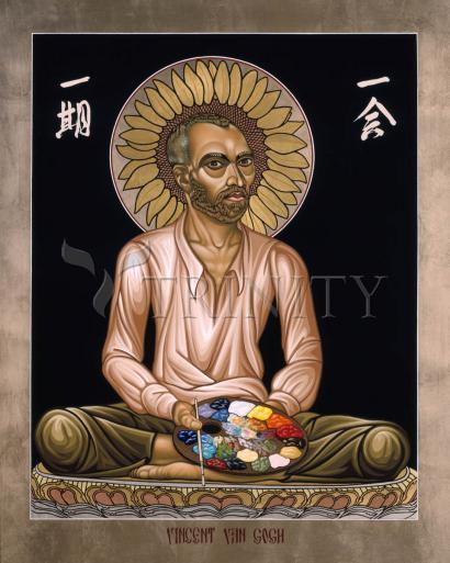 Wall Frame Espresso, Matted - Vincent van Gogh: Peasant by Lewis Williams, OFS - Trinity Stores