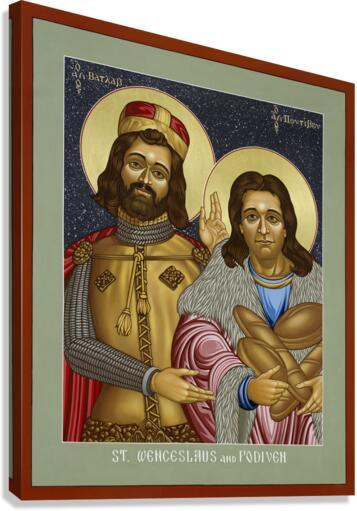 Canvas Print - St. Wenceslaus and Podiven, his assistant by Louis Williams, OFS - Trinity Stores