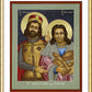 Wall Frame Gold, Matted - St. Wenceslaus and Podiven, his assistant by Lewis Williams, OFS - Trinity Stores