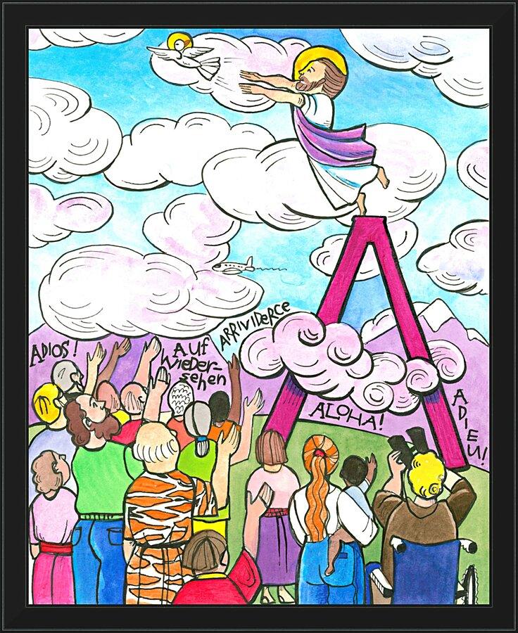 Wall Frame Black - All Apostles At Ascension by Br. Mickey McGrath, OSFS - Trinity Stores