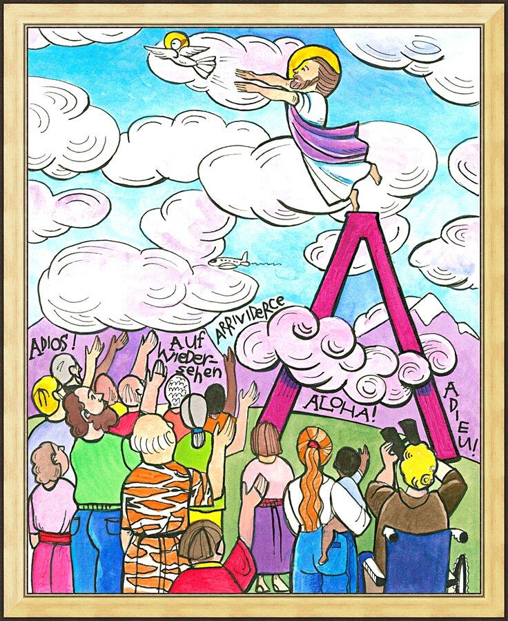 Wall Frame Gold - All Apostles At Ascension by Br. Mickey McGrath, OSFS - Trinity Stores