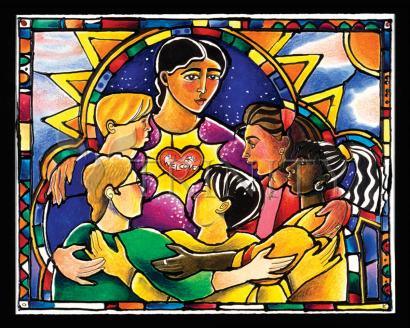 Metal Print - All Are Welcome by Br. Mickey McGrath, OSFS - Trinity Stores