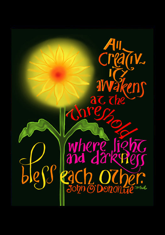 All Creativity Awakens - Holy Card