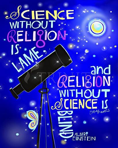 Metal Print - Albert Einstein Saying by Br. Mickey McGrath, OSFS - Trinity Stores