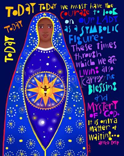 Acrylic Print - Our Lady as Symbolic Figure - Alfred Delp by Br. Mickey McGrath, OSFS - Trinity Stores