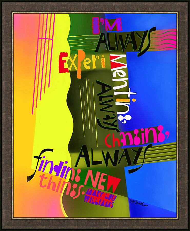 Wall Frame Espresso - Always Experimenting by Br. Mickey McGrath, OSFS - Trinity Stores