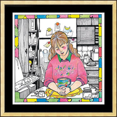 Wall Frame Gold - St. Anna the Prophetess by M. McGrath