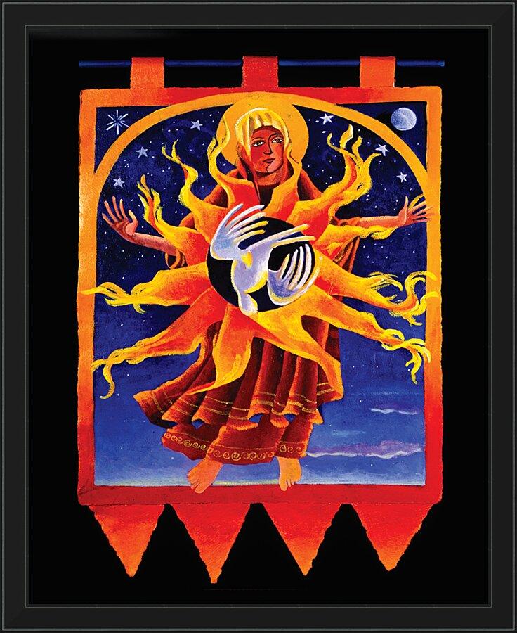 Wall Frame Black - Assumption into Heaven by Br. Mickey McGrath, OSFS - Trinity Stores