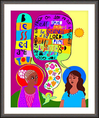 Wall Frame Espresso - Visitation - Blessed Are You by M. McGrath