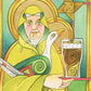 Wall Frame Gold, Matted - St. Brigid of 100,000 Welcomes by Br. Mickey McGrath, OSFS - Trinity Stores