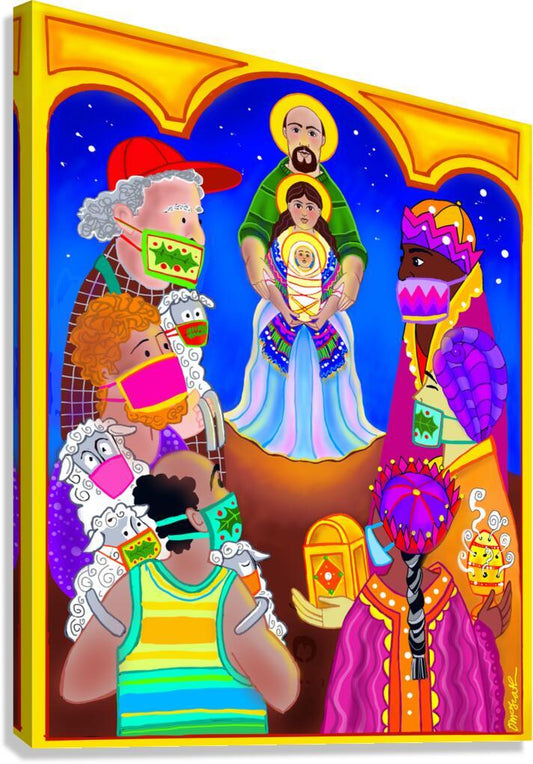 Canvas Print - Beneath the Masks by Br. Mickey McGrath, OSFS - Trinity Stores