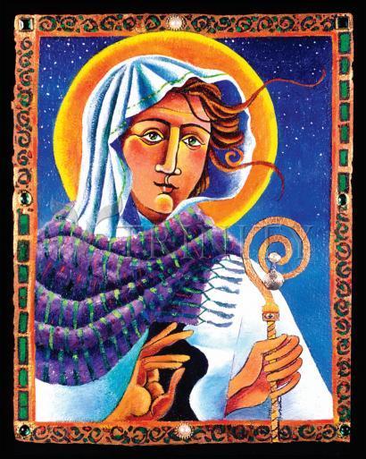 Acrylic Print - St. Brigid by Br. Mickey McGrath, OSFS - Trinity Stores