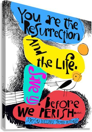 Canvas Print - Save Us Before We Perish by Br. Mickey McGrath, OSFS - Trinity Stores