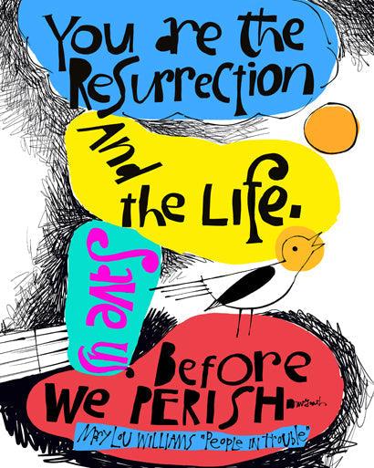 Metal Print - Save Us Before We Perish by Br. Mickey McGrath, OSFS - Trinity Stores