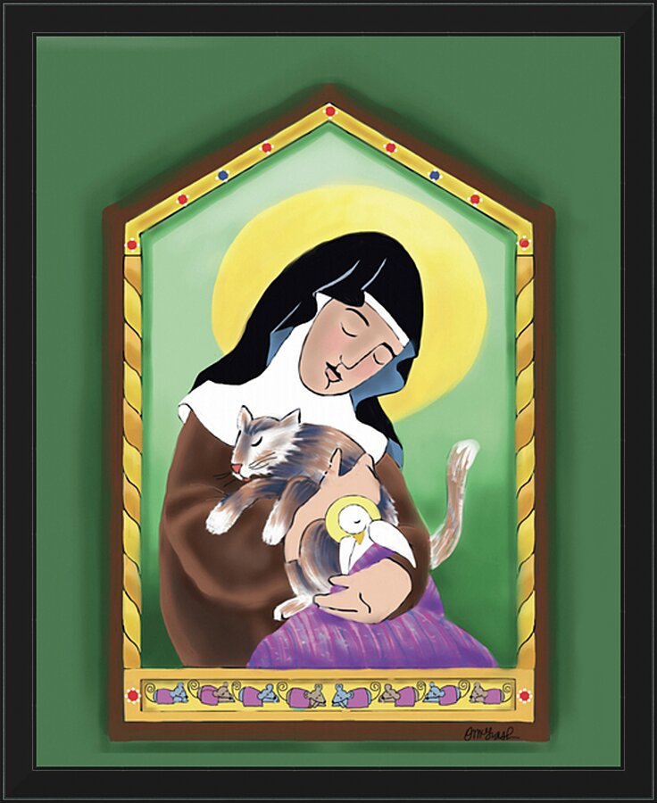 Wall Frame Black - St. Clare by M. McGrath