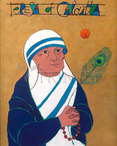 Metal Print - St. Teresa of Calcutta by Br. Mickey McGrath, OSFS - Trinity Stores