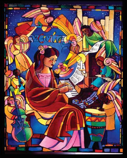 Canvas Print - St. Cecilia by Br. Mickey McGrath, OSFS - Trinity Stores