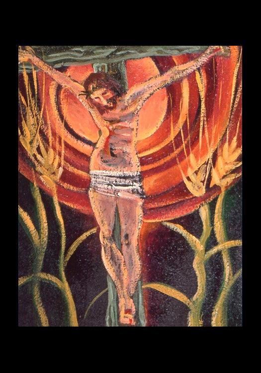 Crucifixion - Holy Card by Br. Mickey McGrath, OSFS - Trinity Stores