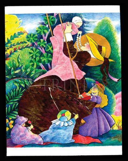 Wall Frame Black, Matted - St. Jane de Chantal by Br. Mickey McGrath, OSFS - Trinity Stores