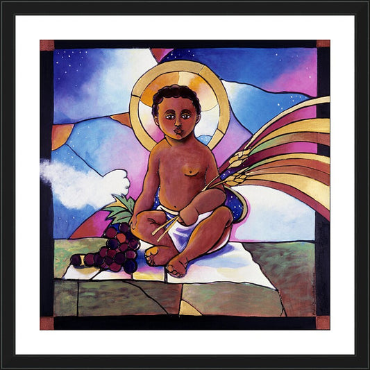 Wall Frame Black - Child Jesus by M. McGrath