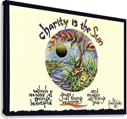 Canvas Print - Charity is the Sun by Br. Mickey McGrath, OSFS - Trinity Stores