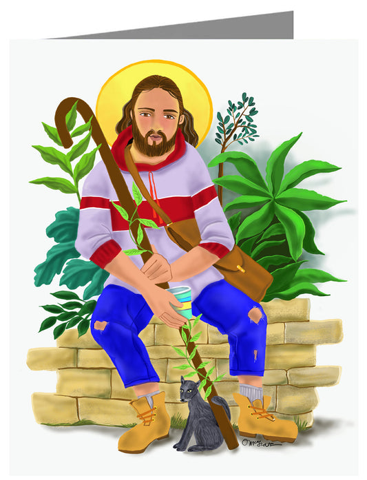 Christ at the Kitchen Door - Custom Text Note Card