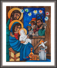 Wall Frame Espresso - Christmas Light by M. McGrath