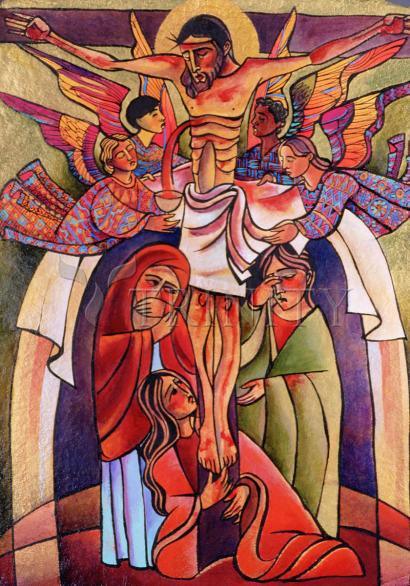 Metal Print - Crucifixion by Br. Mickey McGrath, OSFS - Trinity Stores