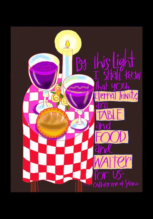 St. Catherine of Siena Quote - Holy Card by Br. Mickey McGrath, OSFS - Trinity Stores