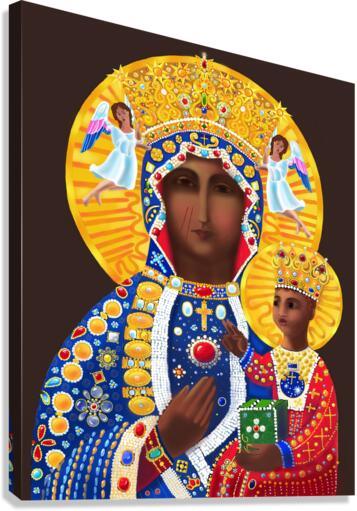 Canvas Print - Our Lady of Czestochowa by Br. Mickey McGrath, OSFS - Trinity Stores