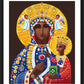 Wall Frame Black, Matted - Our Lady of Czestochowa by Br. Mickey McGrath, OSFS - Trinity Stores