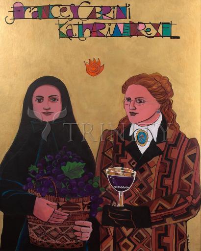 Canvas Print - Sts. Drexel and Cabrini by Br. Mickey McGrath, OSFS - Trinity Stores